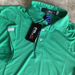 RLX Ralph Lauren Men's Green Moisture Wicking Small Polo Shirt Short Sleeve Golf